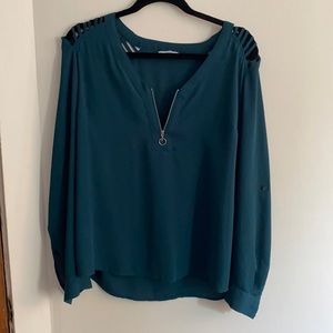 XL dark teal long sleeve Candie’s top